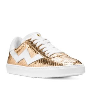 NWT Gold Stuart Weitzman Sneakers